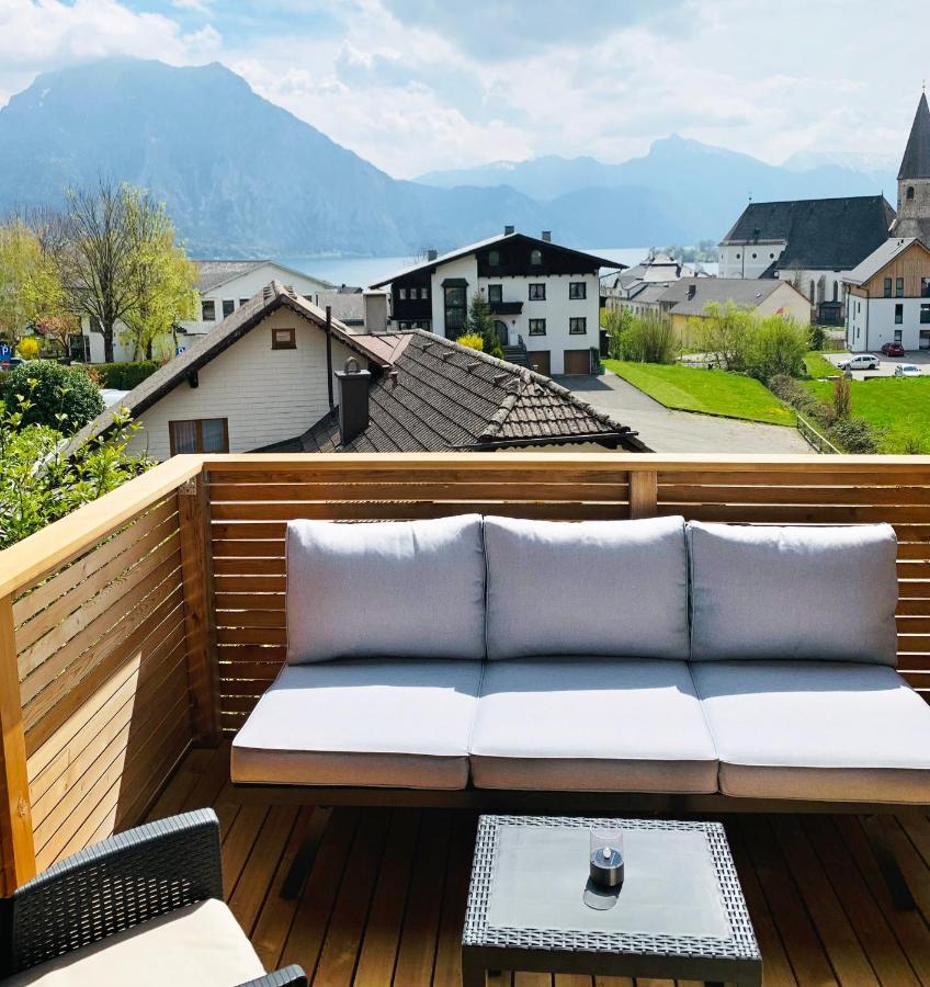 Traum Panorama Apartment Mit Berg & Seeblick Altmuenster Bagian luar foto